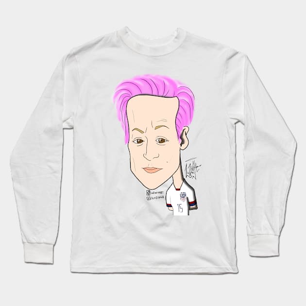 Megan Rapinoe Long Sleeve T-Shirt by Luzinha